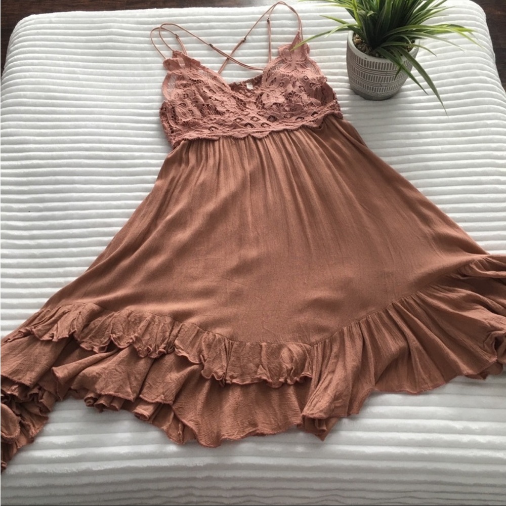Free People One Adella Mini Slip Dress - Picture 6 of 7